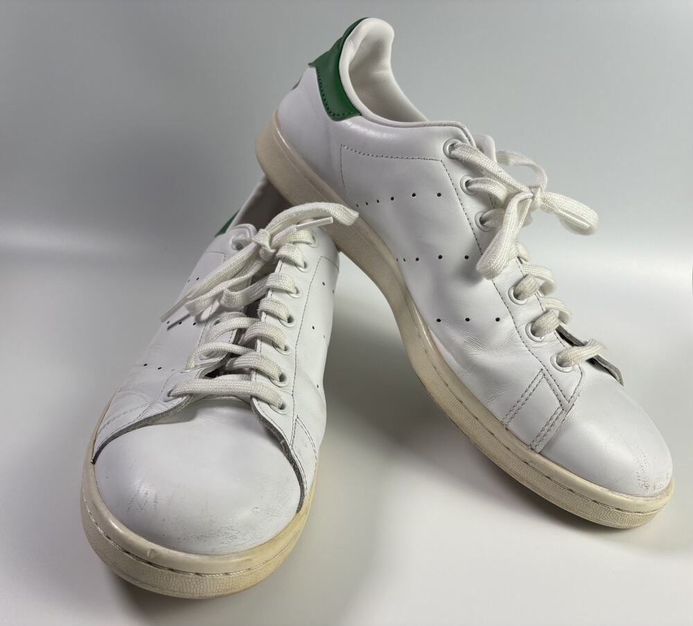 Adidas Stan Smith Leather Sneakers Shoes White And Green Men 13